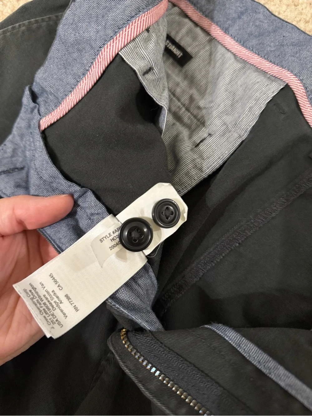 J.Crew 770 Straight Fit Stretch Chino Pants Faded Black 32x30